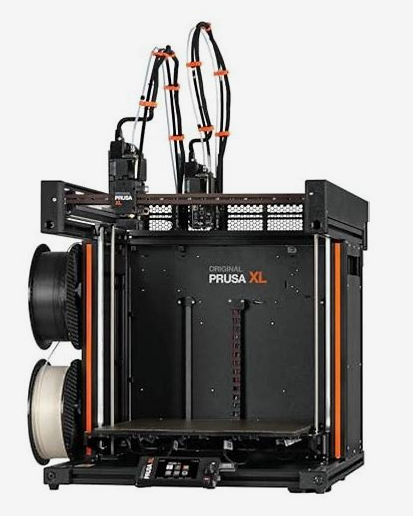 3D printer with 'Original Prusa XL' branding on a white background
