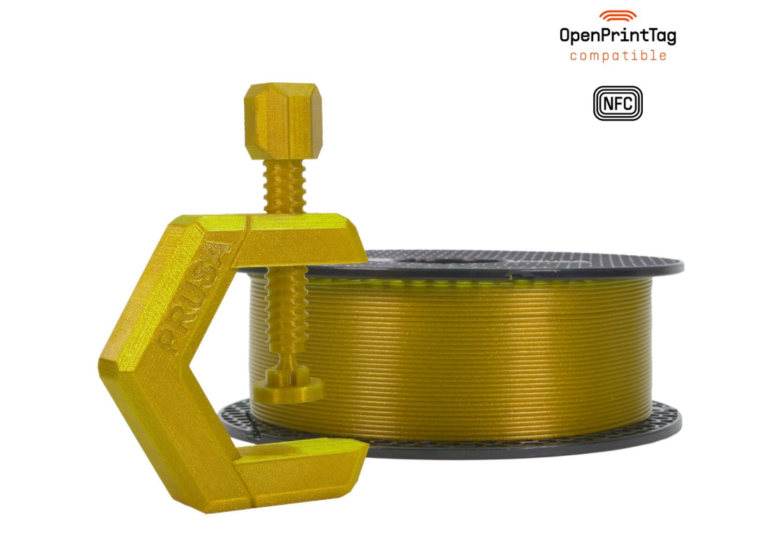 Prusament PETG Yellow Gold - 1kg - NFC Spool