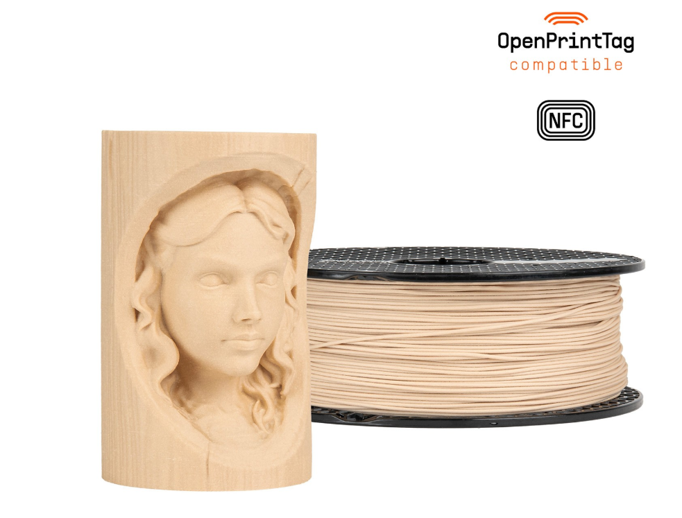 Prusament Woodfill Linden Light 1kg (NFC)