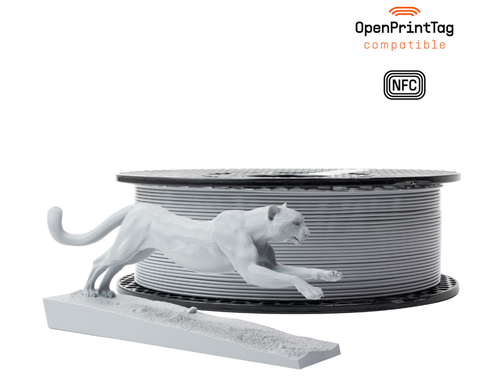 Prusament PLA High Speed Gravity Grey 1kg (NFC)