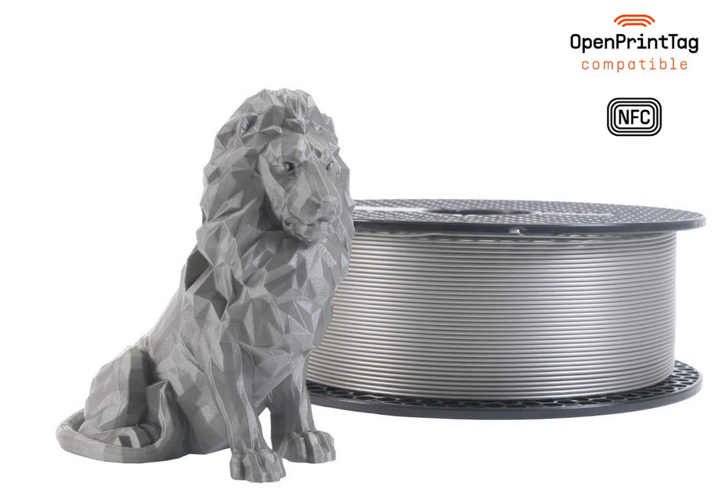 Prusament PLA Galaxy Silver 1kg - NFC Spool