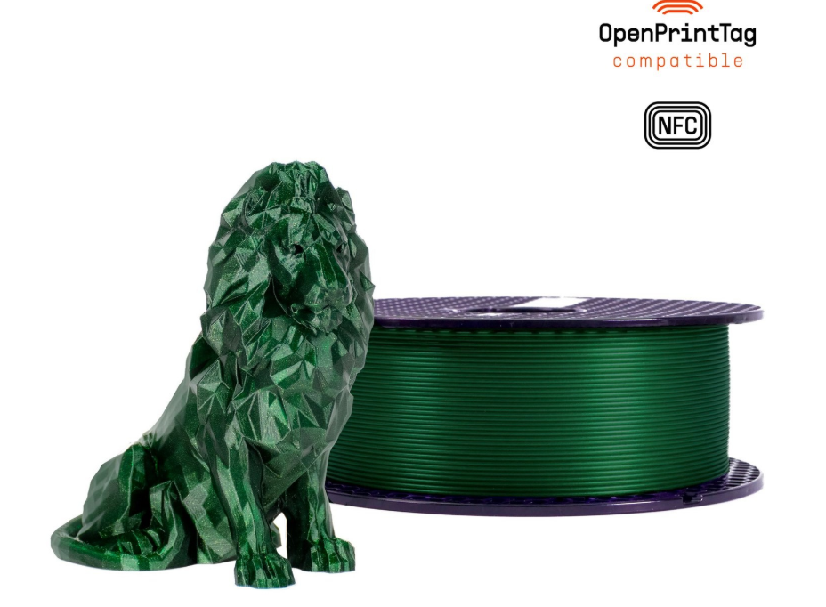 Prusament PLA Galaxy Green 1kg - NFC Spool