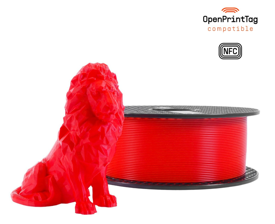 Prusament PLA Lipstick Red 1kg - NFC Spool