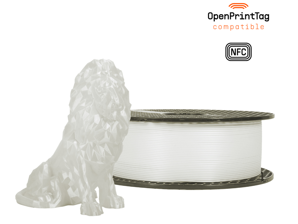 Prusament PLA Pristine White 1kg - NFC Spool