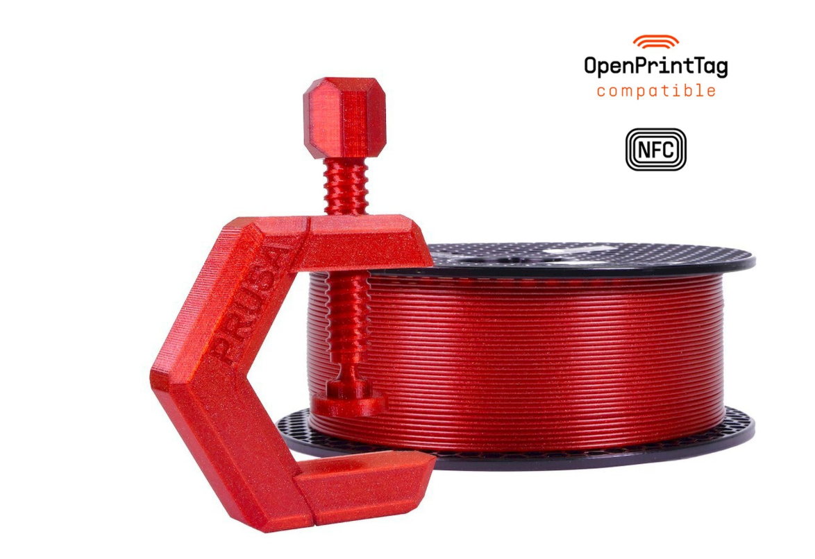 Prusament PETG Carmine Red- 1kg - NFC Spool