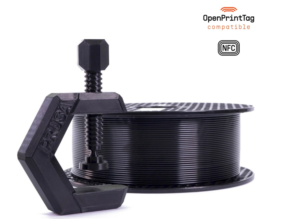 Prusament PETG Jet Black - 1kg - NFC Spool