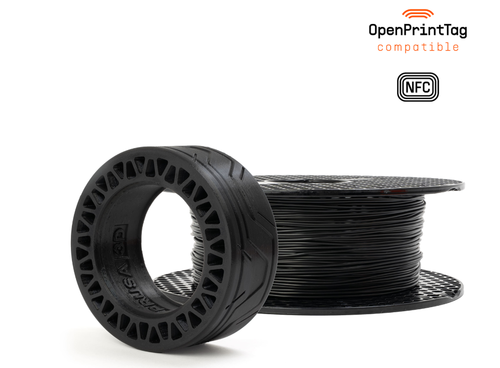Prusament TPU 95A Jet Black 500g (NFC)