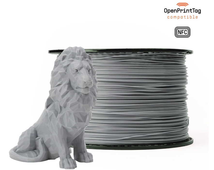 Prusament PLA Gravity Grey 2kg - NFC Spool