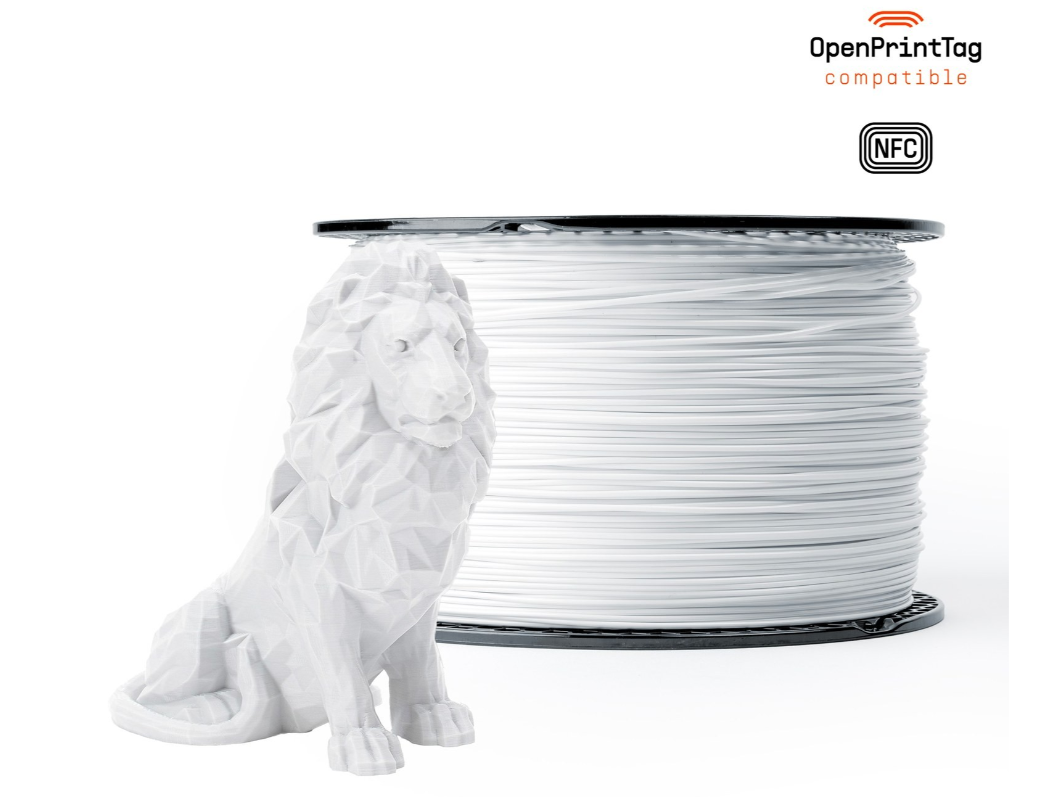 Prusament PLA Pristine White 2kg - NFC Spool